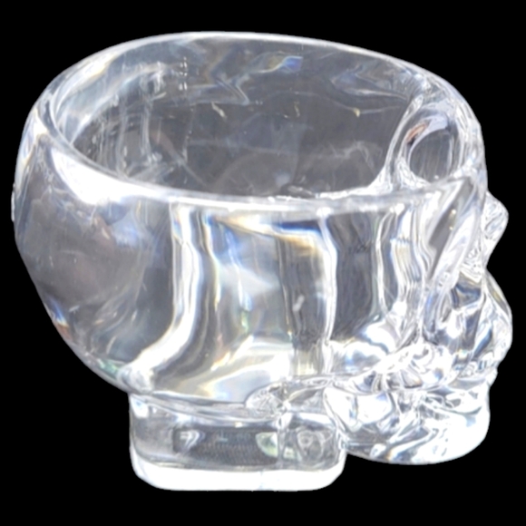 NEW 4"CRYSTAL HEAD" VODKA SKULL PLASTIC SHOT GLASSES - Picture 4 of 8
